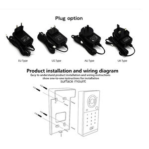 نظام اتصال داخلي مرئي للمراقبة الذكية بوابة فيديو نظام اتصال داخلي المنزل الذكي جرس باب بأربعة أسلاك للفيلا - Product Image 3