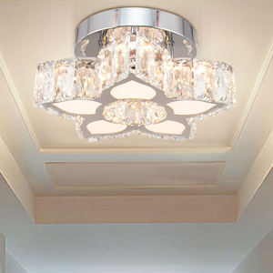 Uzaktan kumanda ile Modern K9 kristal LED tavan ışık yeni tasarım ev küçük boyutları için yatak odası lambası fikstür - Product Image 3