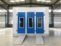 Cabine de peinture et de detailing automobile haute performance 20 kW, chauffage double carburant/électrique, éclairage LED, séchage 80°C avec système de filtration
