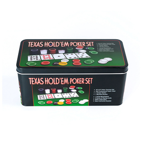 200 pièces jeu de jetons de <span class=keywords><strong>poker</strong></span> avec boîte de rangement en fer vente chaude <span class=keywords><strong>pas</strong></span> <span class=keywords><strong>cher</strong></span> 4g PP Texas jetons avec <span class=keywords><strong>tapis</strong></span>, cartes, boutons de revendeur et instruction - Product Image 1