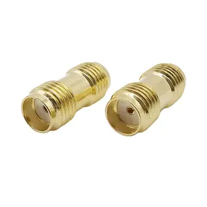 SMA Female Jack to SMA Female Jack Straight RF Coax Coaxial Coupler Adapter for Antenna Two Way Radio FPV
