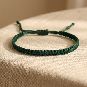 Handmade Brass Bottle Green <b>String</b> <b>Bracelet</b> Lucky Protection Matching <b>Bracelets</b> for Couples Family & Friends Unisex - Product Image 2