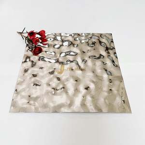 LL27 High Quality 201 Stainless Steel Water Ripple <b>Sheet</b> 8K <b>Mirror</b> Polished Decorative Ripple Ceiling Panel for Villa Decoration - Product Image 1