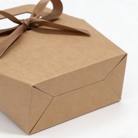 Sacs cadeaux en papier kraft personnalisés avec nœuds en ruban coloré, emballage de luxe adapté aux bijoux, aux cadeaux de mariage
