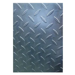 Embossed iron Sheet Price Checkered Embossing steel Plate Supplier Mild steel checker plate platform