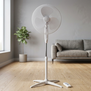 Ventilatore a piantana oscillante con telecomando 45W 43x125cm Colore Bianco 53.29 dB di rumore 220-240V (Modello GSC 9100073) - Product Image 2