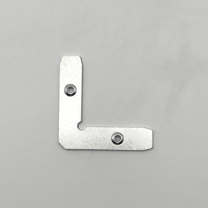 Supports d'angle en aluminium 61x15mm, connecteurs durables à angle droit pour cadre de porte en verre, support de miroir pour vitrine - Product Image 3