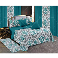 En Gros Parures de Lit de Luxe Taille King Doux au Toucher Coton avec Rideaux