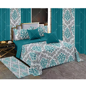 Bộ ga trải giường cotton cao cấp cỡ <span class=keywords><strong>King</strong></span> <span class=keywords><strong>size</strong></span>, kèm rèm cửa - Product Image 4