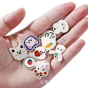 จี้โลหะผสมรูปทรงต่างๆ ลายสัตว์ สำหรับทำสร้อยข้อมือ อุปกรณ์ทำเครื่องประดับ DIY - Product Image 1