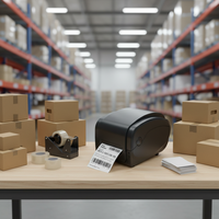 Imprimante d'étiquettes directe GPrinter GP-1135T 300 DPI Impression par transfert thermique Hôpital Supermarché Logistique Papier d'étiquettes de code-barres