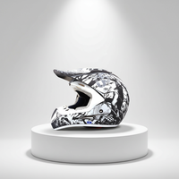 Casque de protection Motocross Noir Open Face Moto Crash Casque Moto Moto Casque