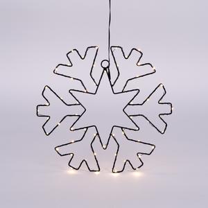 Fiocco di Neve LED con 72 Luci Bianco Caldo 30x28cm - Product Image 1