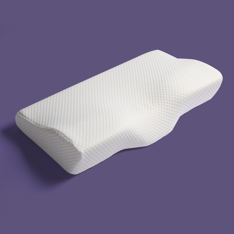 Low MOQ Bed Sleeping Contour Butterfly Shaped Side Sleeper Anti Snore Cervical Orthopedic Memory Foam Pillow