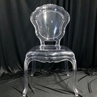 Chaises empilables en acrylique léger, design cristal transparent, pour événements intérieurs et extérieurs – Offre Spéciale