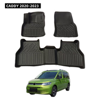 Tapis de sol automobile 3D TPE antidérapants et robustes, très demandés au Maroc, pour CADDY 2020-2023