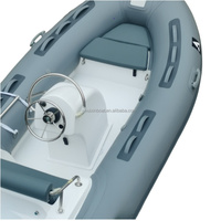 Bateau semi-rigide gonflable de 3,9 m au design norvégien, en fibre de verre, PVC et Hypalon, yacht sportif écologique pour la pêche à la dérive, 5 personnes