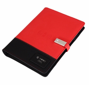 Customized 10000mAh Wireless Charging Notebook Power Bank LED Light Logo USB Flash Drive Category-Power Banks Power Station