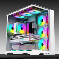 Ventilador de Refrigeración para PC XINMAI de 120 mm, Negro y Blanco, ARGB PWM, Ventilador de Doble Color para Chasis de Ordenador, Rodamiento Hidráulico, OEM ODM