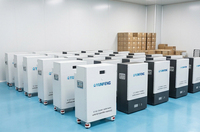 Batterie de stockage d'énergie domestique murale 51,2 V 100 Ah 200 Ah 280 Ah, compatible CAN avec toutes les marques d'onduleurs, pour la sauvegarde d'énergie à domicile