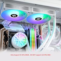 Refroidisseur liquide pour processeur Thermalright Aqua Elite 240 V6 ARGB blanc, pompe à commande PWM efficace, refroidissement