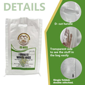 Atacado Maior Mais Barato Sacos Tecidos PP Transparente Arroz Polipropileno Saco 25kg Milho Saco Plástico Fornecedores - Product Image 3