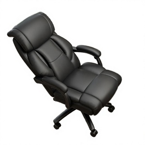 High Back Executive PU Leather Ergonomic <b>Swivel</b> Reclining <b>Office</b> <b>Chair</b>- with Metal Base-Comfortable Computer Task <b>Chair</b> - Product Image 2