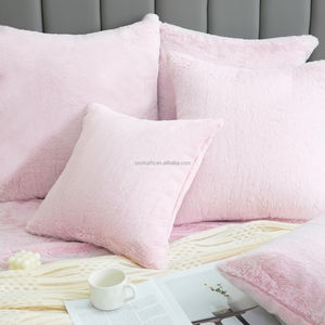 Fundas de Almohada de Piel Sintética de Conejo Rosa Modernas y Lujosas, Superventas del Fabricante, Decoración para el Hogar, Sofá, Hotel - Product Image 3
