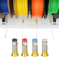 Caja Secadora de Filamento para Impresora 3D, Tubo de PTFE de 2.5x4mm, Caja de Secado DIY, Conector Neumático PC4-M6 con Tuerca para Filamentos PLA y ABS