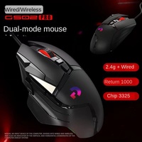 Mouse Gaming Nirkabel Model G502 Isi Ulang 10000 DPI Optik RGB Ergonomis Dapat Diprogram Makro untuk PC