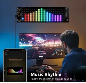 5V Flexible RGB patrón Graffiti desplazamiento texto animación pantalla Aplicación USB <span class=keywords><strong>LED</strong></span> matriz Pixel Panel para tienda de coches - Product Image 3