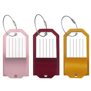<span class=keywords><strong>Étiquette</strong></span> à bagages en cuir PU <span class=keywords><strong>personnalisable</strong></span> et <span class=keywords><strong>étiquette</strong></span> <span class=keywords><strong>de</strong></span> nom/passeport en métal avec logo en relief, accessoires <span class=keywords><strong>de</strong></span> <span class=keywords><strong>voyage</strong></span> - Product Image 4