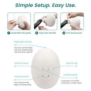 Mecedora Portátil Personalizada para Bebés con Sonidos <span class=keywords><strong>de</strong></span> <span class=keywords><strong>Cuna</strong></span>, Luz Nocturna y Función <span class=keywords><strong>de</strong></span> Calmante para Recién Nacidos - Product Image 5