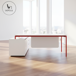 <span class=keywords><strong>Bureau</strong></span> de direction moderne et minimaliste avec armoire de rangement, blanc, directement de l'<span class=keywords><strong>usine</strong></span>, pour <span class=keywords><strong>bureau</strong></span> de direction à Foshan - Product Image 1