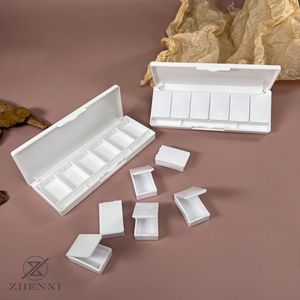 Six Compartment Cosmetic Palette PP Material Portable Replaceable Sample <b>Box</b> For Makeup Nail Polish Gel Pigment - Product Image 2