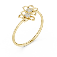Bague en diamant de qualité supérieure pour femme, bijoux raffinés au design sophistiqué et à la construction confortable, disponible à la vente