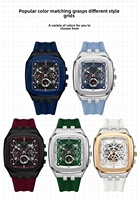 Montre sport analogique chronographe pour homme REWARD RD832260M 832260, mouvement à quartz, bracelet en silicone, étanche