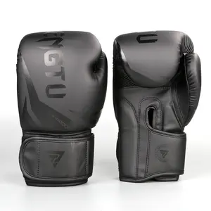 Luvas para boxe 8oz 10oz 12oz 14oz 16oz, luva de couro pu para treino de equipamento profissional