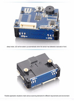 Module d'identification par lecture de codes-barres 1D 2D et QR Rakinda, capteur CCD linéaire, 100 lectures/secondes, COM/USB, lecture intégrée pour inventaire