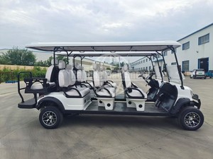 Voiture de tourisme électrique classique RC à 3 rangées, blanche, 8 places, batterie au plomb, 60 km/h, temps de charge 5-7h, idéale pour les hôtels et les quais - Nouveauté très demandée - Product Image 3