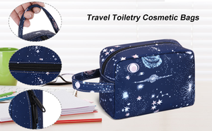 حقيبة سستة نايلون مصنوعة من البوليستر والنايلون بتصميم مخصص ومزينة بمكياج للسفر - Product Image 4