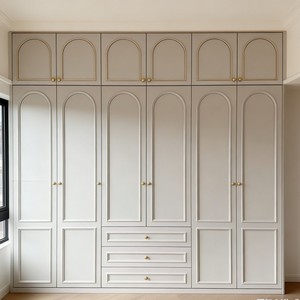 Custom <b>Wardrobe</b> French Solid Wood Bedroom Furniture Whole House Customization Manufacturer Model Zs5 - Product Image 3