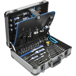 GOODKING Estuche rígido de aluminio de gama alta 124 piezas con maletín de transporte y maleta para herramientas de transporte 11241 - Product Image 2