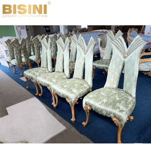 Nouvelle arrivée <span class=keywords><strong>Chaise</strong></span> <span class=keywords><strong>de</strong></span> salle à manger sans accoudoirs en bois sculpté Villa <span class=keywords><strong>de</strong></span> style français Fauteuil <span class=keywords><strong>de</strong></span> salle à manger en tissu bleu artisanal exquis <span class=keywords><strong>Chaise</strong></span> d'appoint - Product Image 5