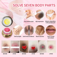 Label privé gel yoni rose pour parties intimes du vagin, des lèvres et des mamelons crème blanchissante et blanchissante