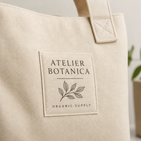 Sac en toile personnalisé avec patch tissé à coudre, badges tissés pour l'extérieur, bordure surjetée pour sacs fourre-tout, sacs de sport et sacs à dos de marque