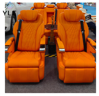 Siège de van de luxe 2025 avec table pliable, sièges capitaine inclinables, écran tactile, siège de pilote pivotant