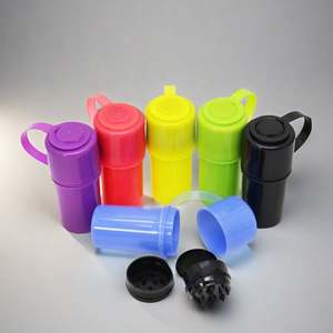 Frasco de Almacenamiento de Hierbas con Molinillo de Plástico CANNA, Frasco de Plástico para Guardar Hierbas con Molinillo - Product Image 1
