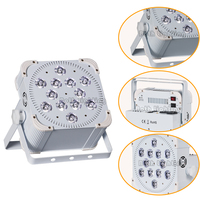 Projecteurs miniatures Bothlighting 12x18w RGBWA+UV, sans fil, avec contrôle DMX IR, lumières DJ pour discothèque, fête, scène