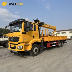 Prix d'usine Shacman 340hp 6x4 10 tonnes 12 tonnes Camion-grue à flèche télescopique à bras droit pour chantier de construction - Product Image 6